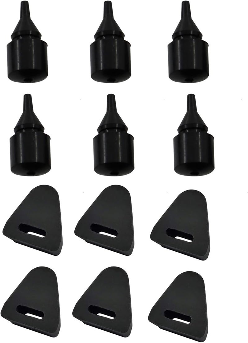 APRUT 6Pack 15768697 Fuel Gas Lid Cap Filler Door Rubber Stopper Bumpers 6Pack 45679 16633065 Tailgate Stop Latch Rubber Bumpers Compatible with Chevy Chevrolet Silverado GMC Sierra - Image 1